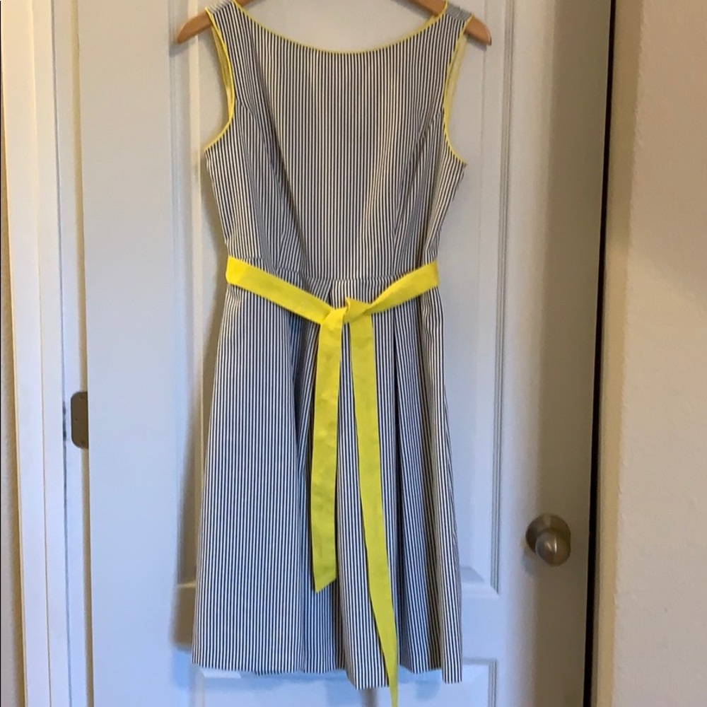 Dress w/cute gray yellow trim dress